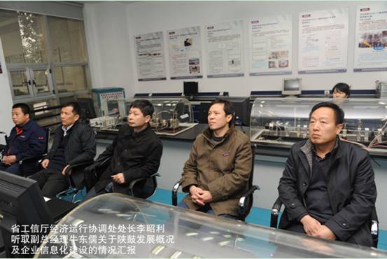 省工信厅经济运行协调随处长李昭利一行莅临一定发指导事情