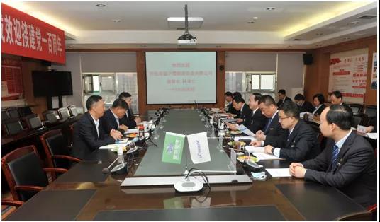 阿拉善盟沪蒙能源实业有限公司董事长林孝仁一行来一定发座谈交流